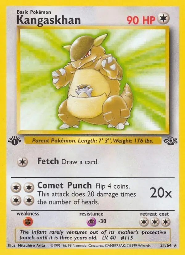 Kangaskhan #21 Jungle PSA 10