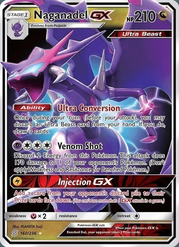 Naganadel GX #160 Unified Minds PSA 10