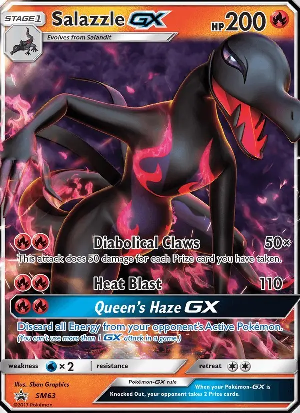 Salazzle GX #SM63 SM Black Star Promos PSA 10