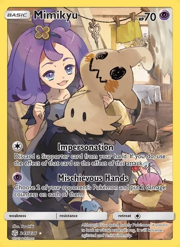 Mimikyu #245 Cosmic Eclipse PSA 10