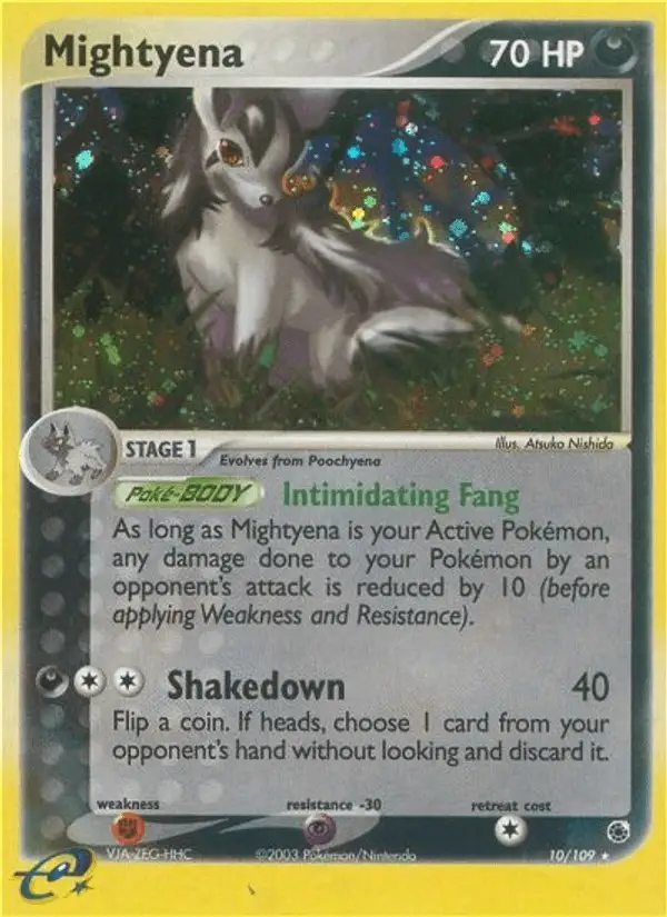 Mightyena #10 Ruby & Sapphire PSA 10