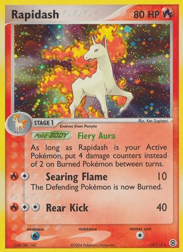Rapidash #13 FireRed & LeafGreen PSA 10