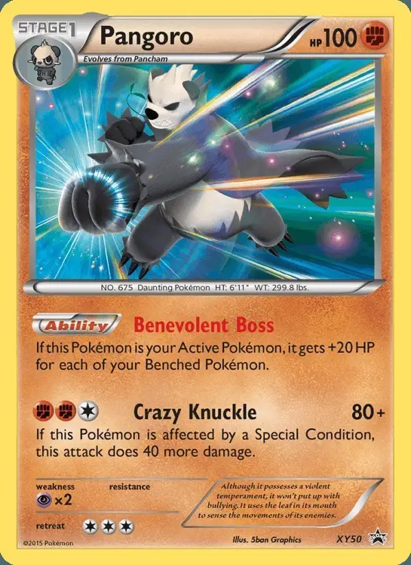 Pangoro #XY50 XY Black Star Promos PSA 10