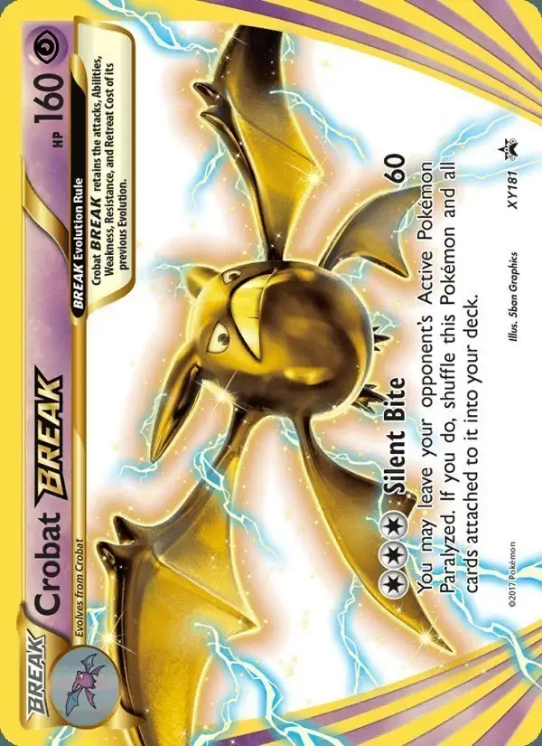Crobat BREAK #XY181 XY Black Star Promos PSA 10