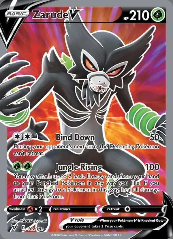 Zarude V #167 Vivid Voltage PSA 10