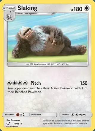 Slaking #18 Detective Pikachu PSA 10
