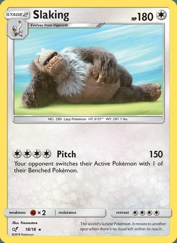 Slaking #18 Detective Pikachu PSA 10