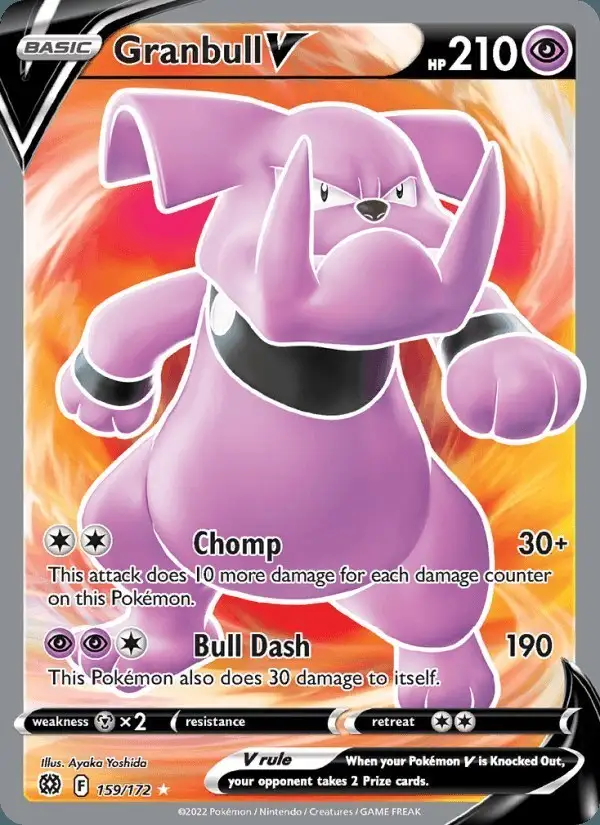 Granbull V #159 Brilliant Stars PSA 10