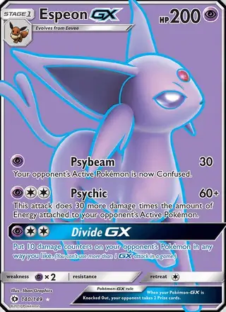 Espeon GX #140 Sun & Moon PSA 10