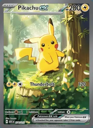 Pikachu ex #276 Ascended Heroes PSA 10