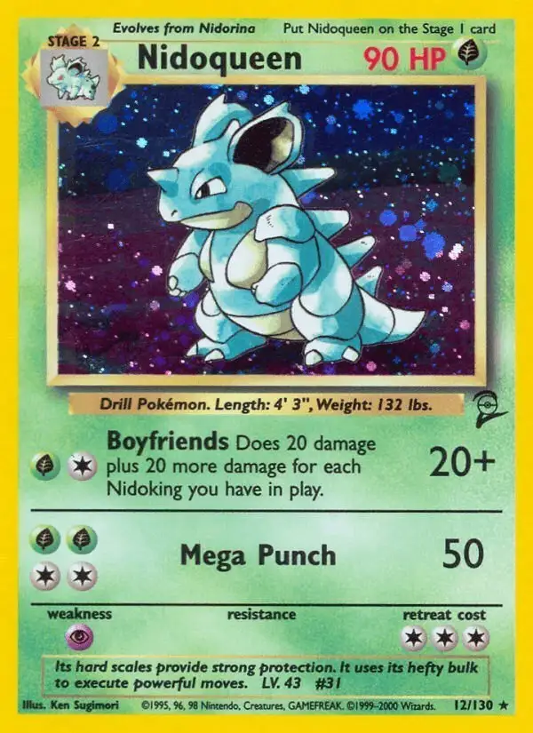 Nidoqueen #12 Base Set 2 PSA 10