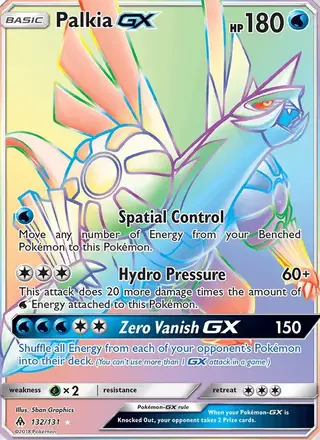 Palkia GX #132 Forbidden Light PSA 10