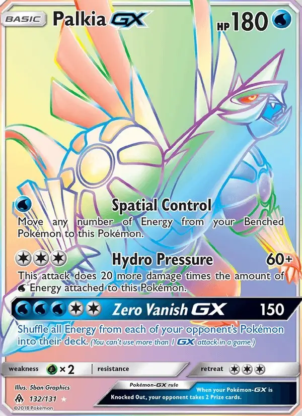 Palkia GX #132 Forbidden Light PSA 10