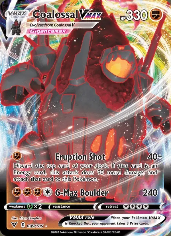 Coalossal VMAX #99 Vivid Voltage PSA 10
