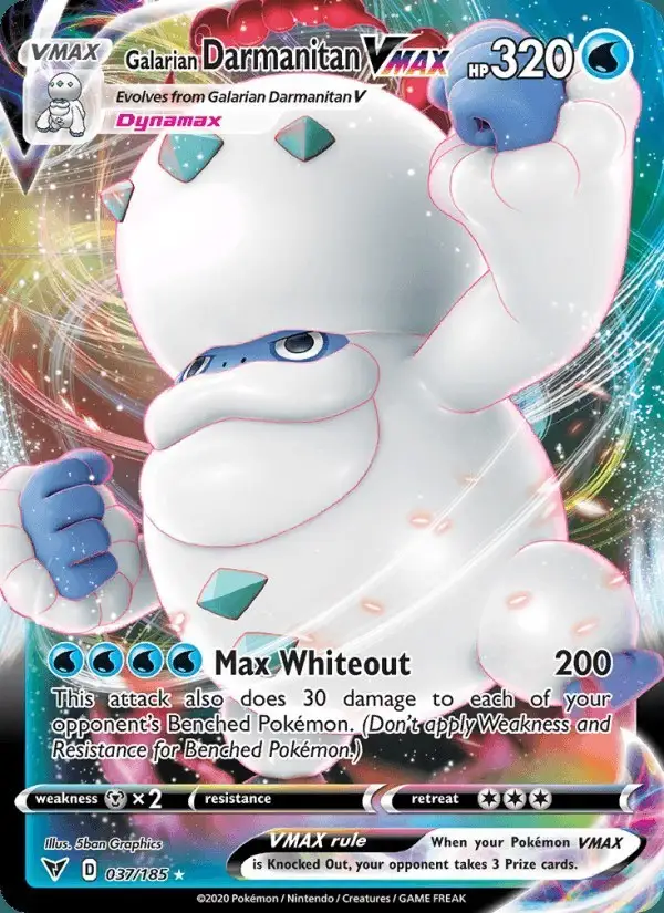 Galarian Darmanitan VMAX #37 Vivid Voltage PSA 10