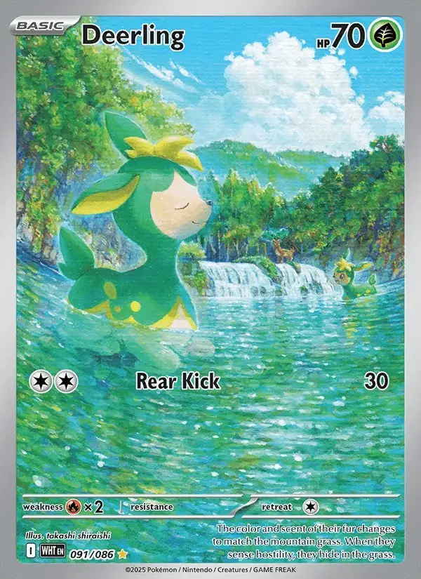 Deerling #091 White Flare PSA 10