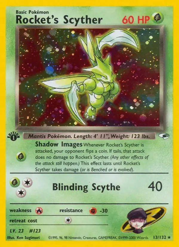 Rocket's Scyther #13 Gym Heroes PSA 10