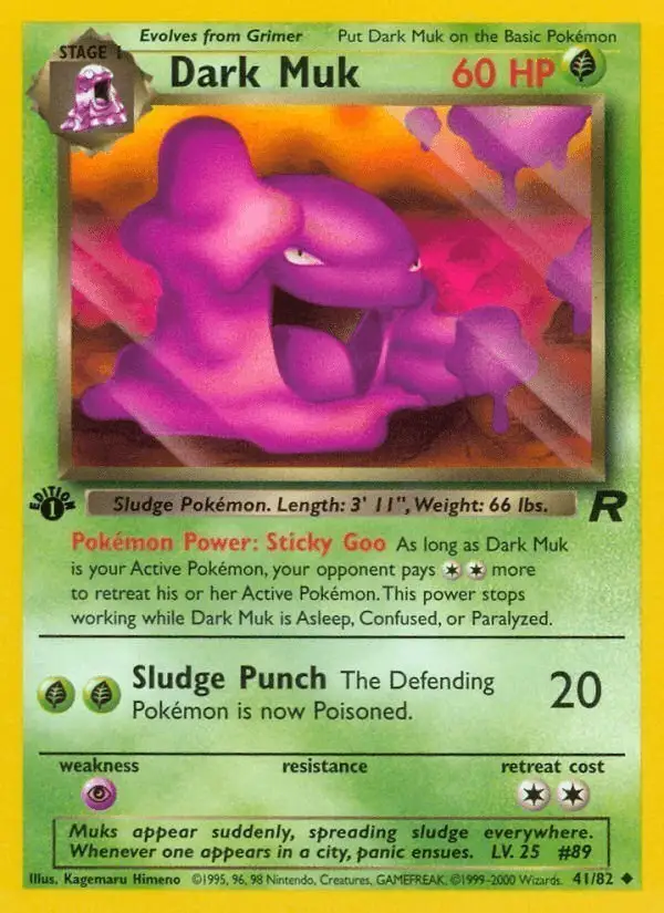 Dark Muk #41 Team Rocket PSA 10