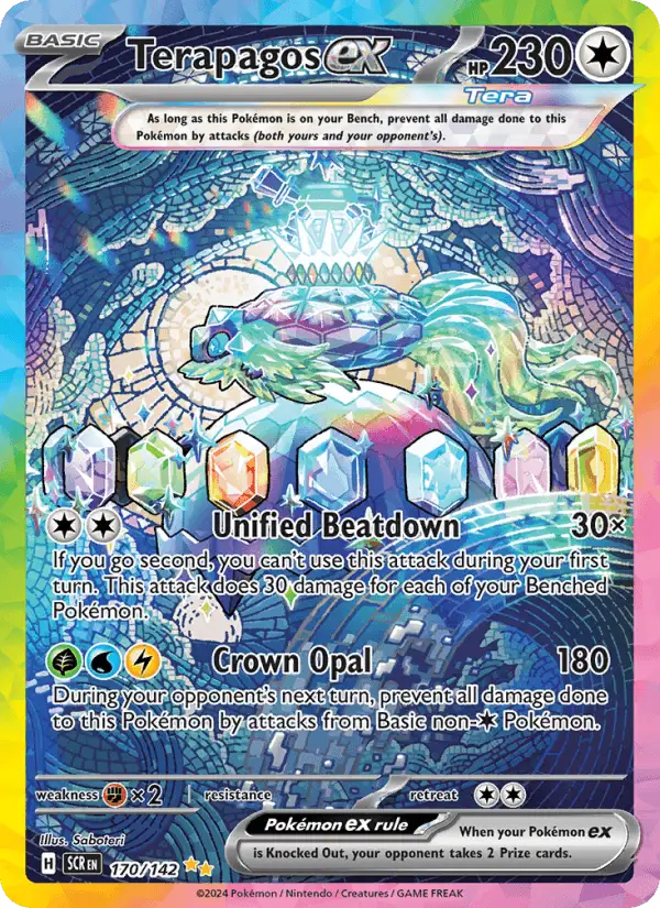 Terapagos ex #170 Stellar Crown PSA 10