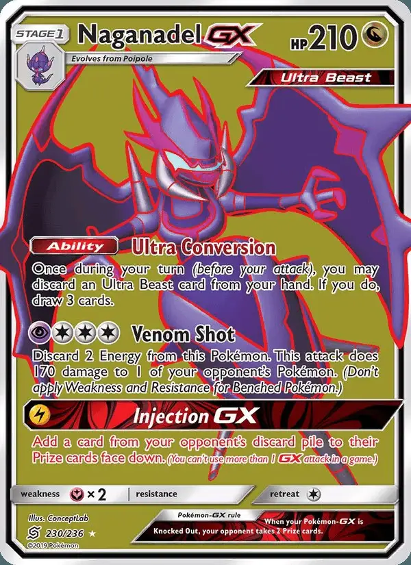 Naganadel GX #230 Unified Minds PSA 10