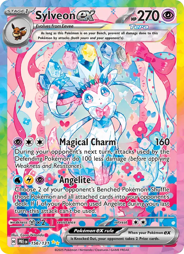 Sylveon ex #156 Prismatic Evolutions PSA 10