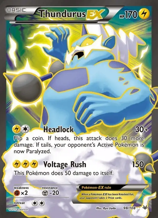 Thundurus EX #98 Roaring Skies PSA 10