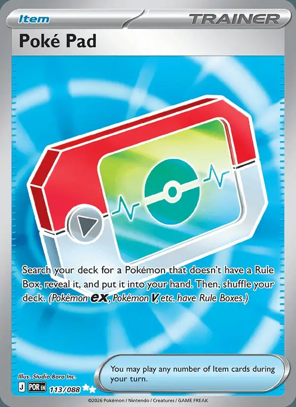 Poké Pad #113 Perfect Order PSA 10