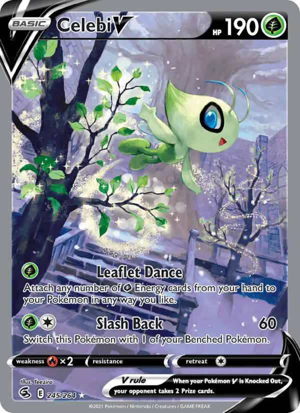 Celebi V (Full Art) #245 Fusion Strike PSA 10