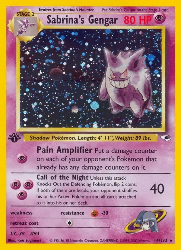 Sabrina's Gengar #14 Gym Heroes PSA 10