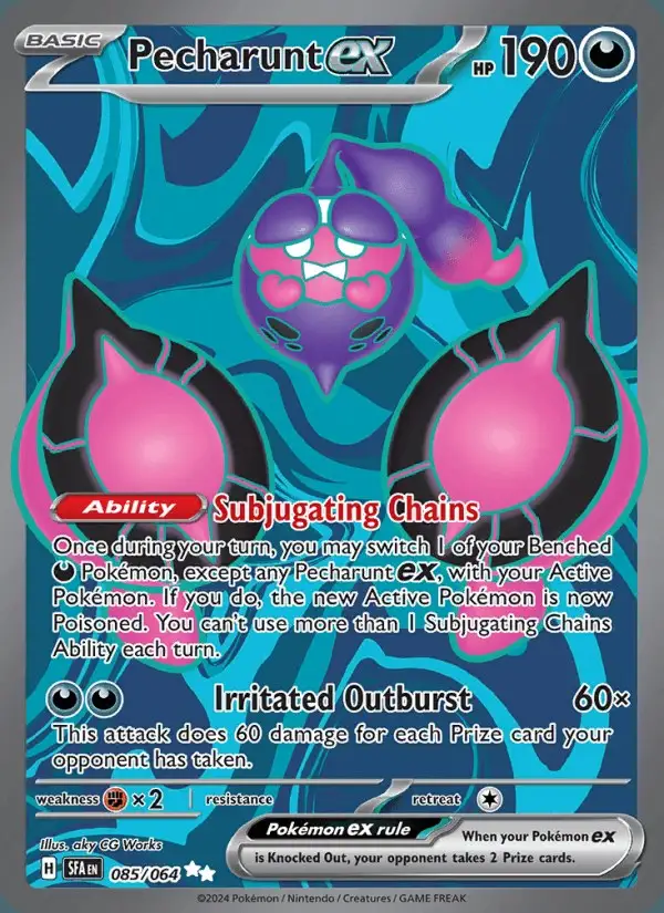 Pecharunt ex #085 Shrouded Fable PSA 10