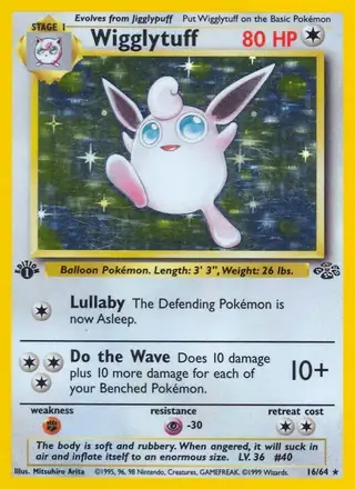 Wigglytuff #16 Jungle PSA 10