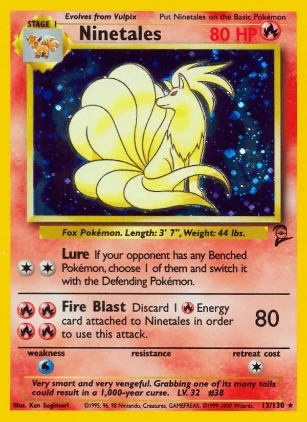Ninetales #13 Base Set 2 PSA 10