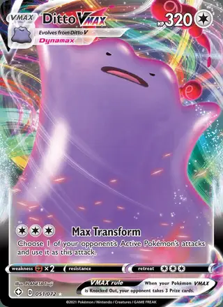 Ditto VMAX #51 Shining Fates PSA 10