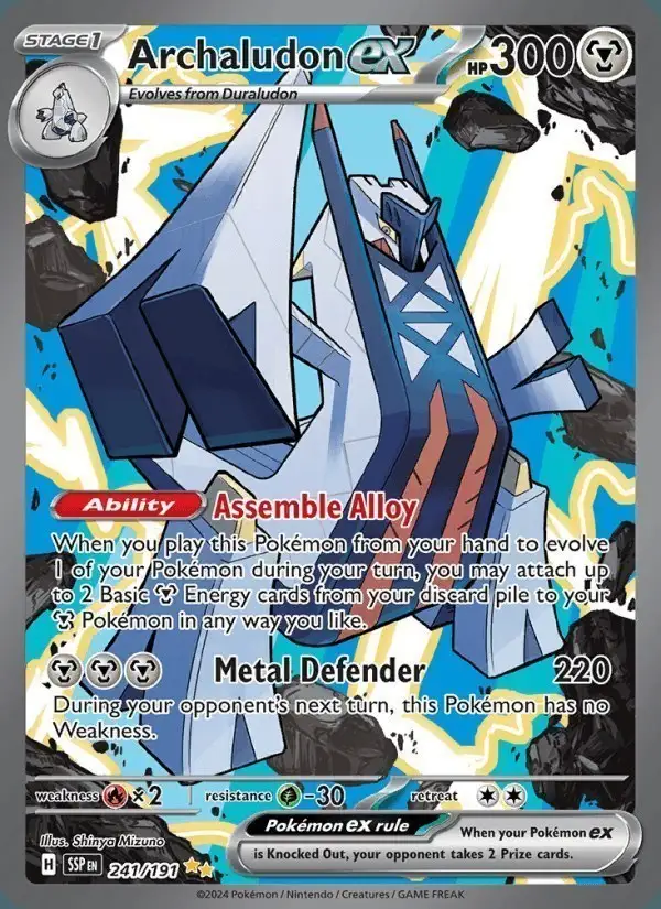 Archaludon ex #241 Surging Sparks PSA 10