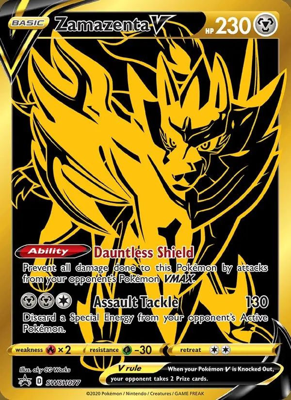 Zamazenta V #SWSH077 SWSH Black Star Promos PSA 10
