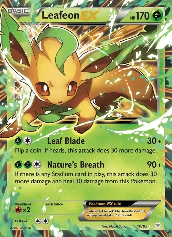 Leafeon EX #10 Generations PSA 10