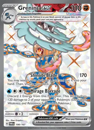 Greninja ex #198 Twilight Masquerade PSA 10