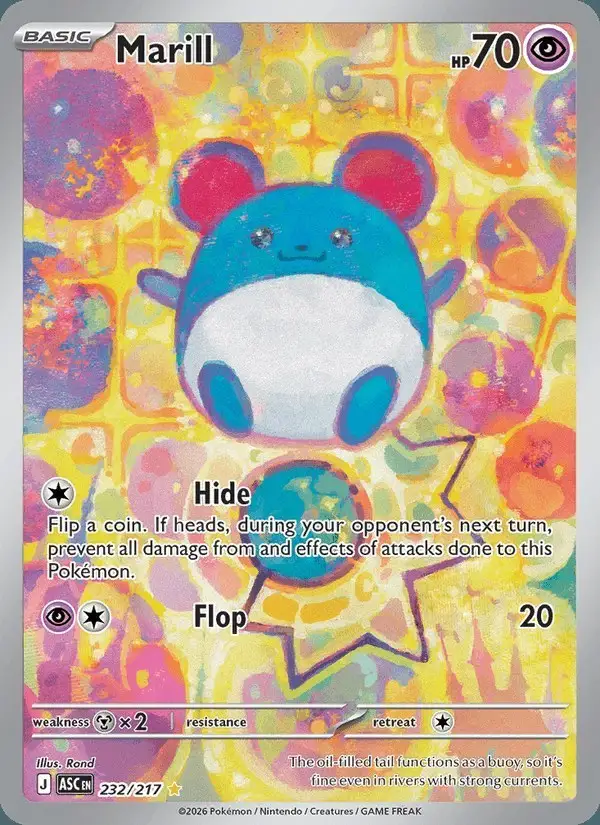 Marill #232 Ascended Heroes PSA 10