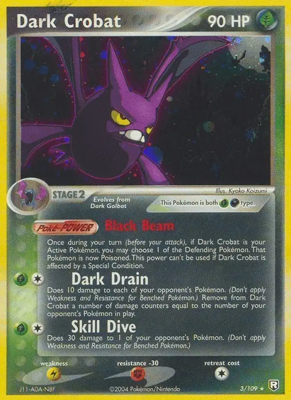 Dark Crobat #3 Team Rocket Returns PSA 10