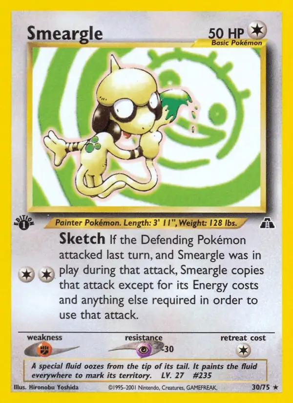 Smeargle #30 Neo Discovery PSA 10