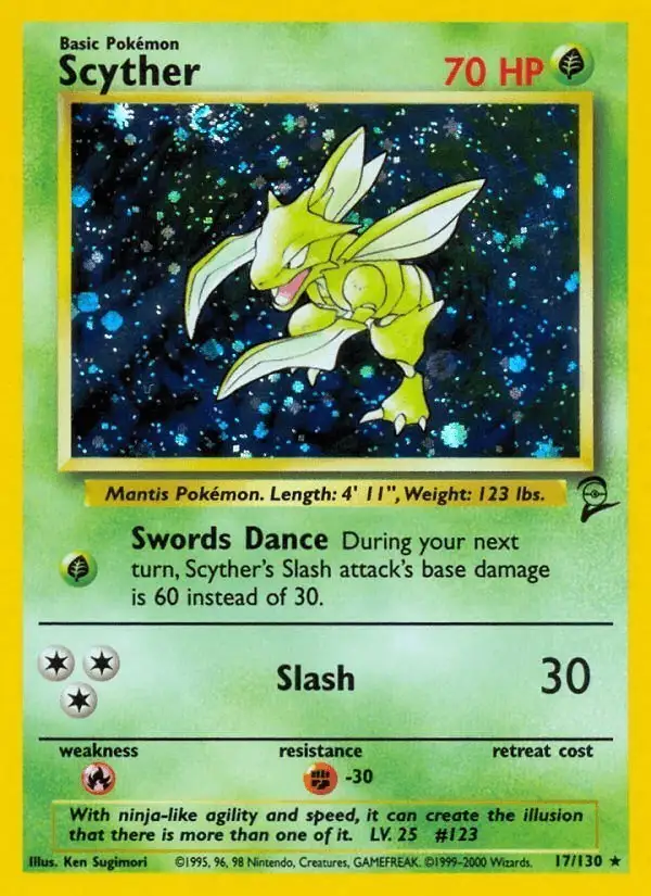 Scyther #17 Base Set 2 PSA 10