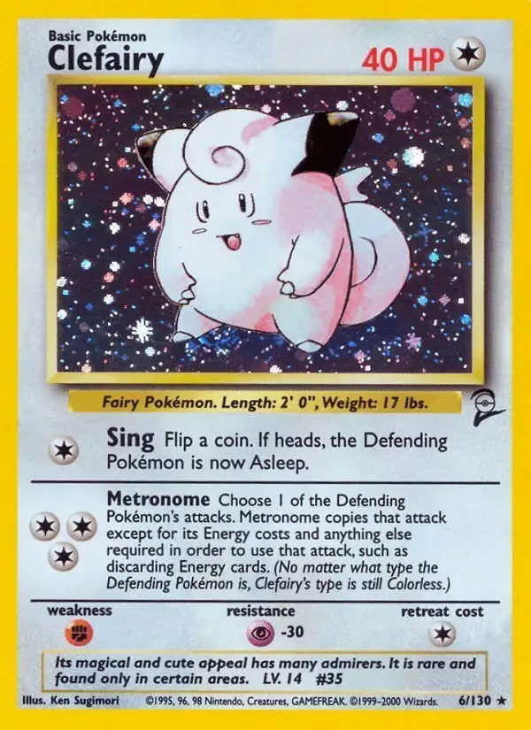 Clefairy #6 Base Set 2 PSA 10