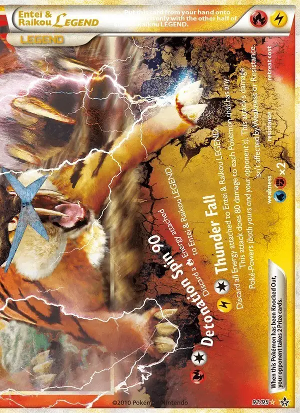 Entei & Raikou LEGEND #91 Unleashed PSA 10