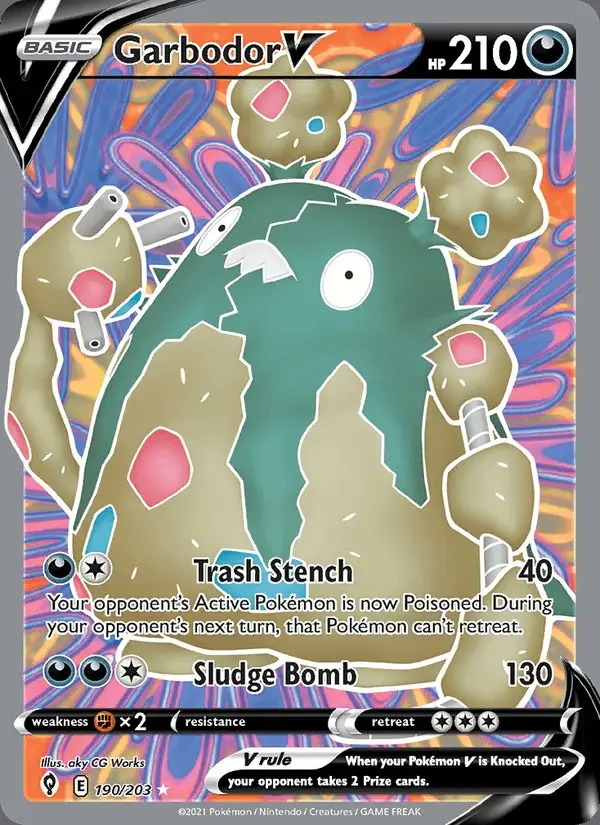 Garbodor V #190 Evolving Skies PSA 10