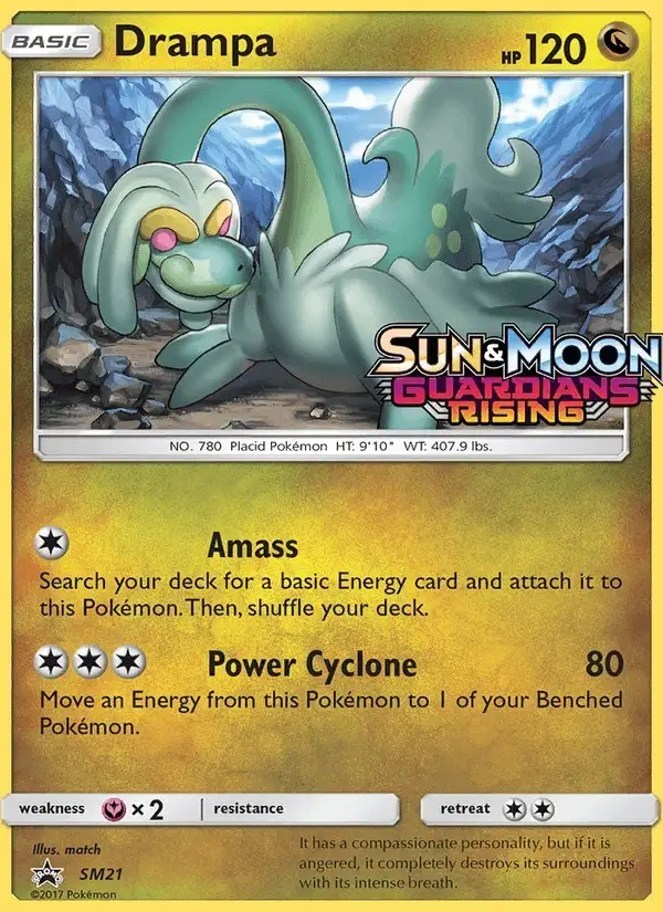 Drampa #SM21 SM Black Star Promos PSA 10