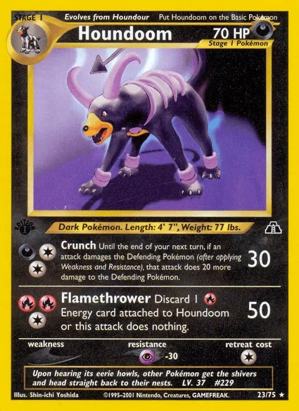Houndoom #23 Neo Discovery PSA 10
