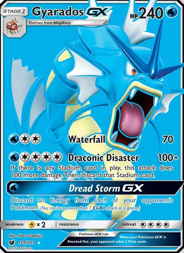 Gyarados GX #101 Crimson Invasion PSA 10