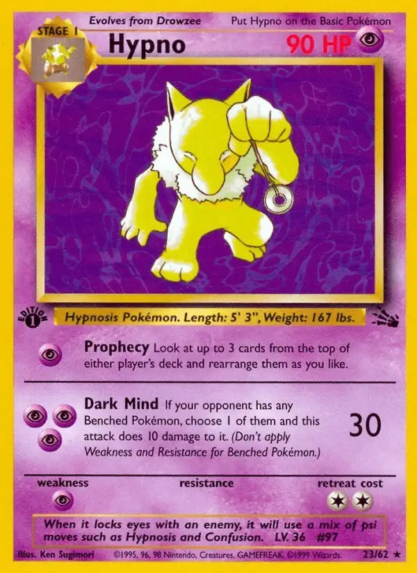 Hypno #23 Fossil PSA 10