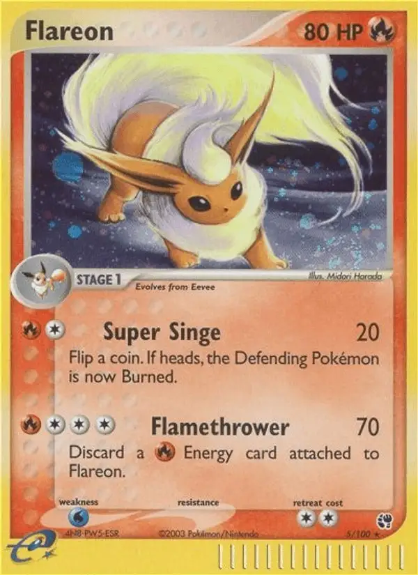 Flareon #5 Sandstorm PSA 10