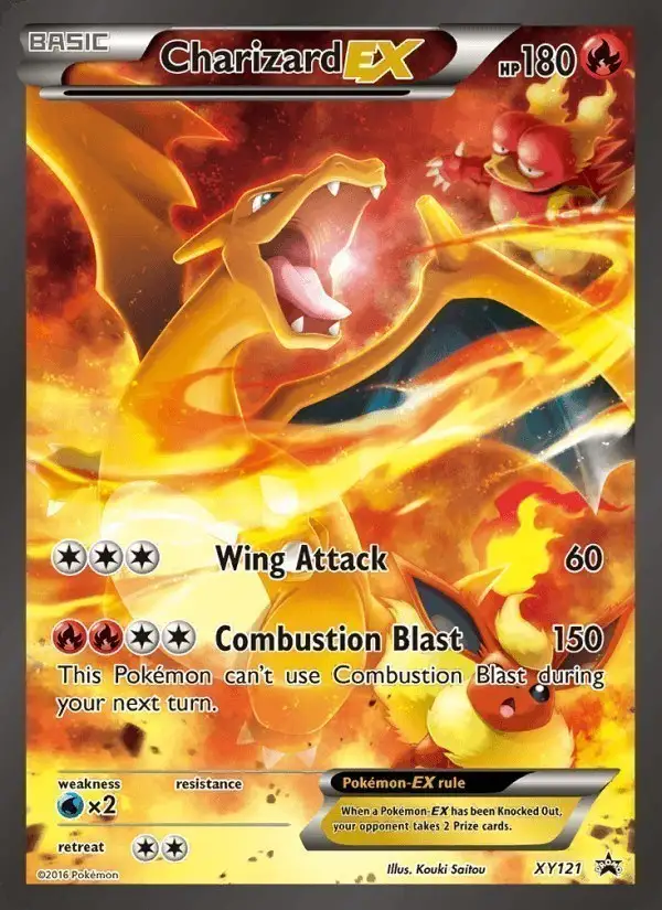 Charizard EX #XY121 XY Black Star Promos PSA 10